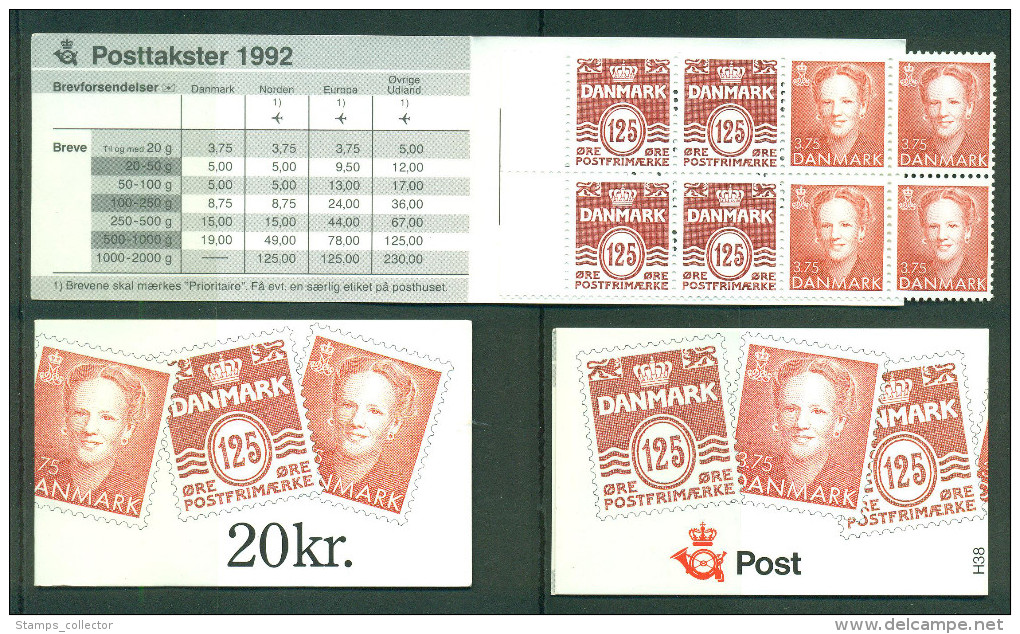 Denmark.  H. 38, Complet Booklets, Very Fine MNH - Carnets