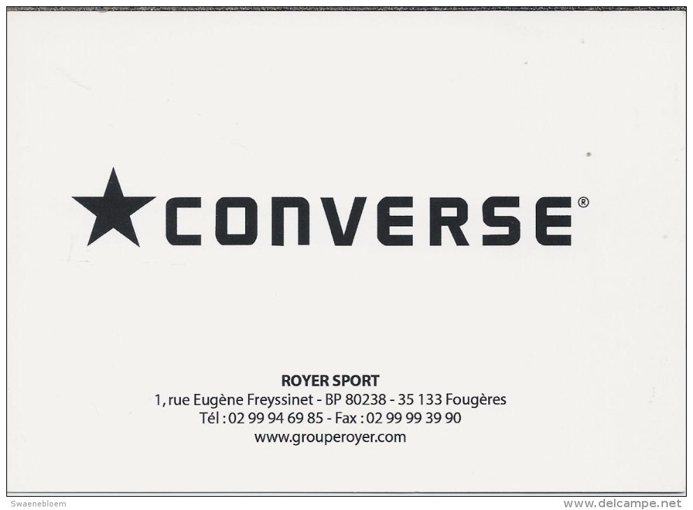 FR. Reclame. CONVERSE. Royer Sport. Fougeres.. 2 Scans - Andere & Zonder Classificatie