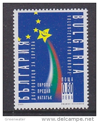 Bulgaria 2005 Volunteers For Europe 1v ** Mnh (23870F) - 2005