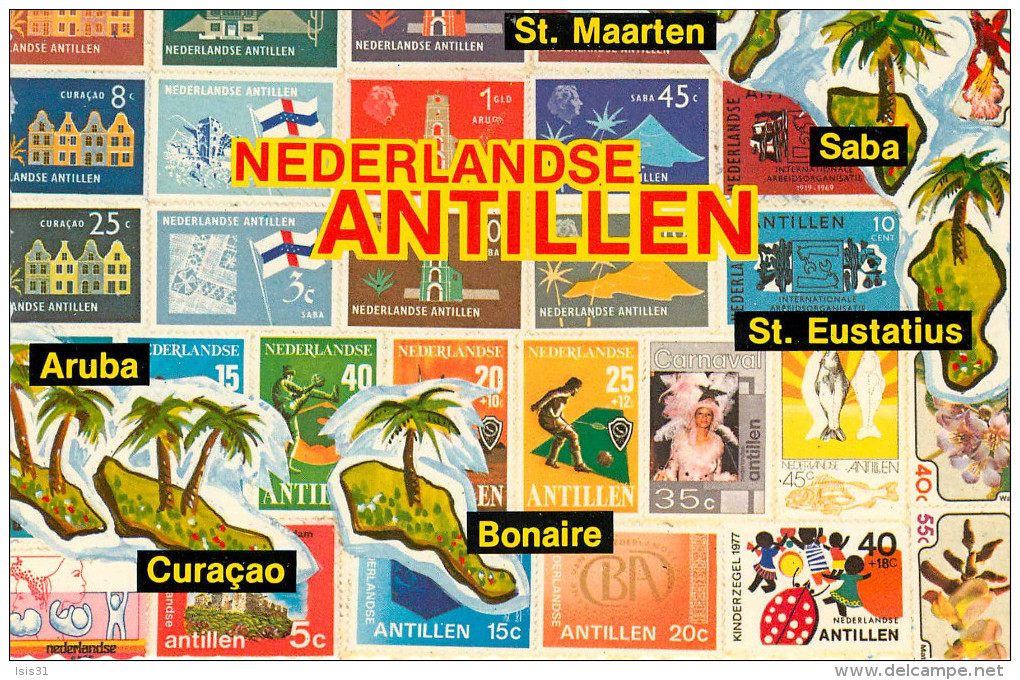 Antilles Neérlandaises - Saint Martin - Saint Marteen - Nederlandse Antillen - Semi Moderne Grand Format - Bon état - Saint-Martin