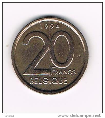 ***  ALBERT II  20 FRANK  FR  1994 - 20 Francs