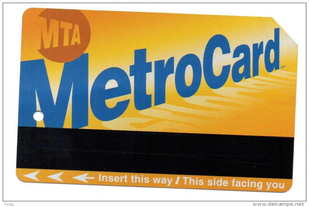 TICKET - METRO - NEW-YORK - MetroCard - 2000 - - Mondo