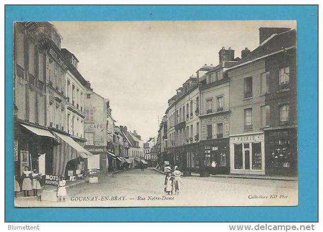 CPA Ommerces Rue Notre Dame GOURNAY EN BRAY 76 - Gournay-en-Bray