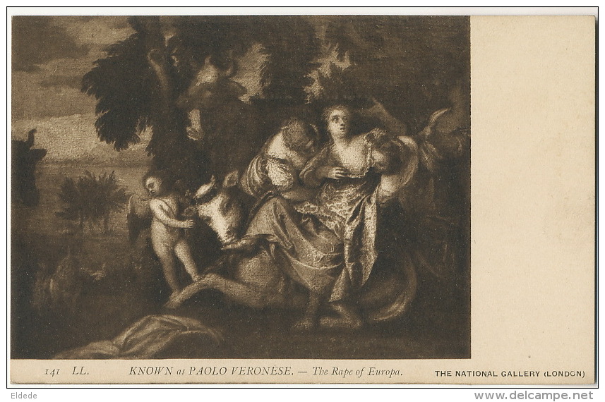 The Rape Of Europa Le Viol De L Europe Rapt Par Paolo Veronse Verona Verone Femme Nue Boeufs - Autres & Non Classés