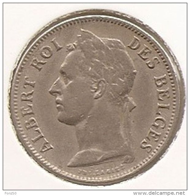 CONGO - ALBERT II * 50 Centiem 1925 Frans * Z.Fr / Pr * Nr 3052 - 1910-1934: Albert I