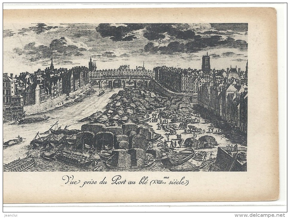 - VUE PRISE DU PORT AU BLE ..CARTE NON ECRITE.. - La Seine Et Ses Bords