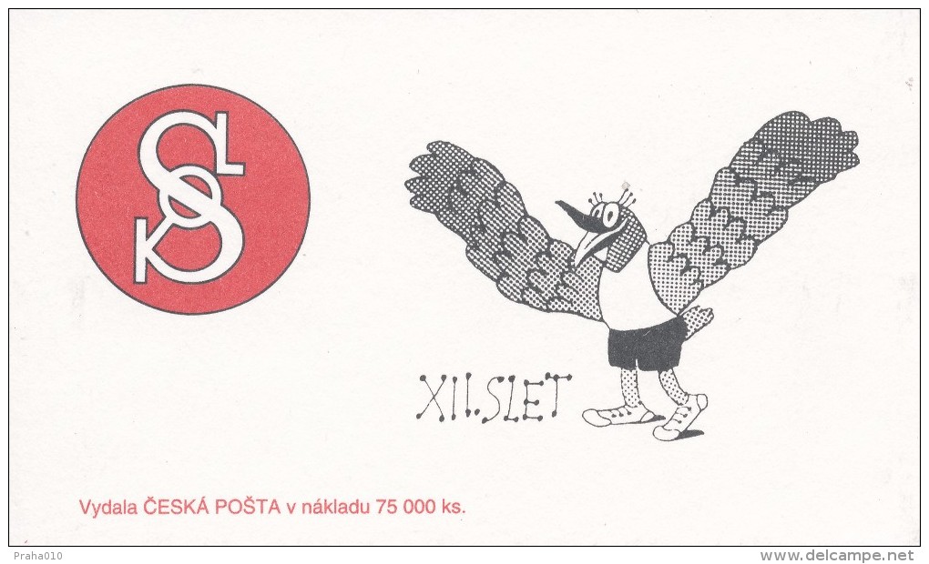 Czech Rep. / Stamps Booklet (1994) 0047 ZS 1 XII. Sokol (= Falcon) Festival In Prague (gymnastic Organization) (J3787) - Unused Stamps