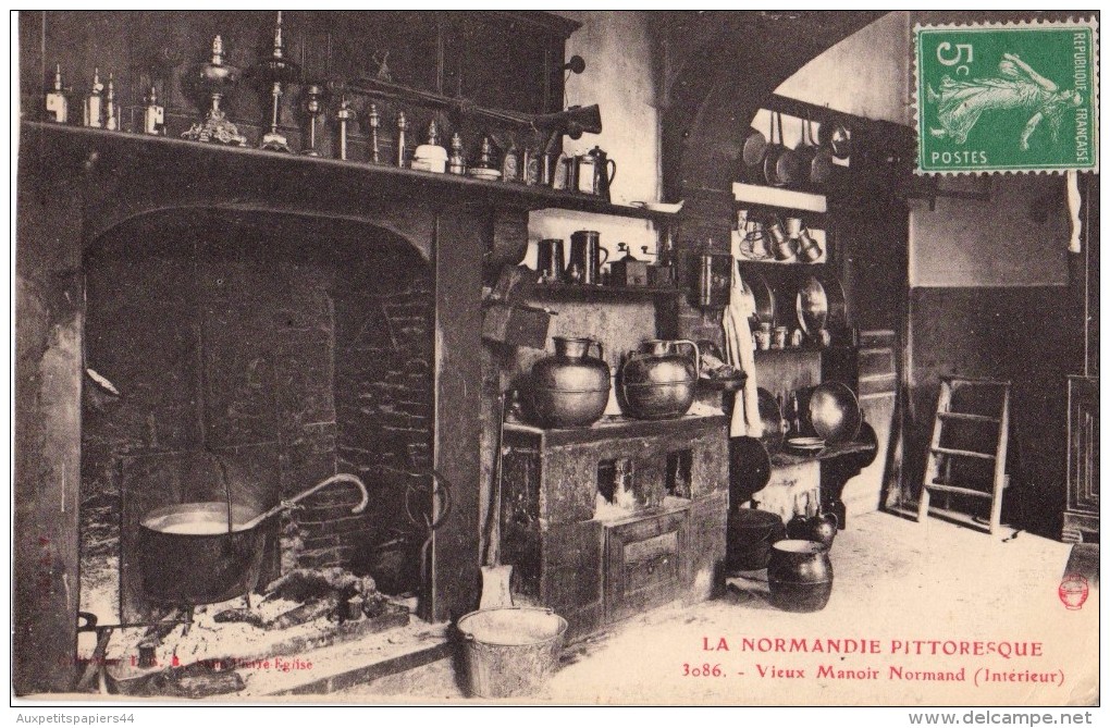 C.P.A. -  LA NORMANDIE PITTORESQUE - 3086 - Vieux Manoir Normand (intérieur) - Autres & Non Classés