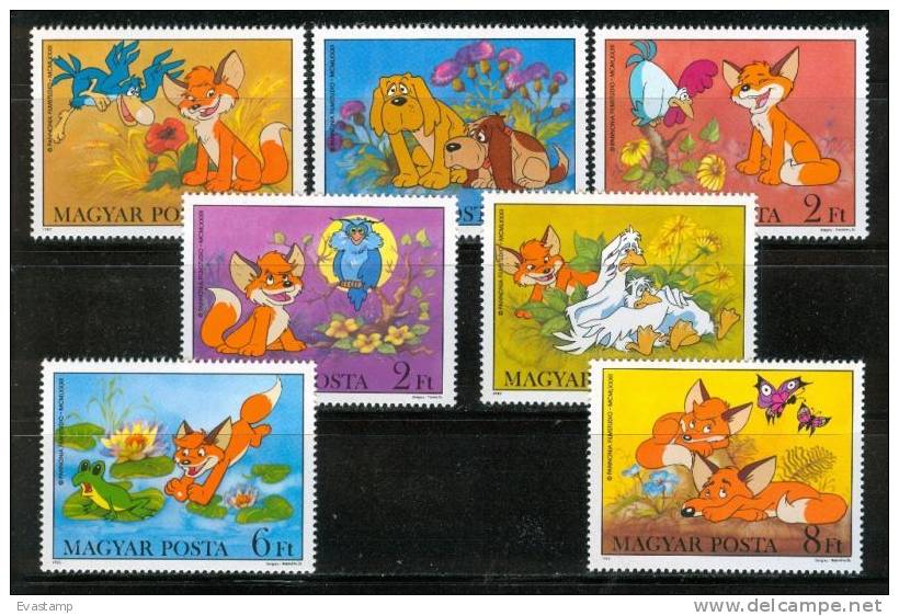 HUNGARY - 1982. Cartoon VUK Cpl.Set  Mi:3580-3586. MNH!!! 7.00EUR - Neufs