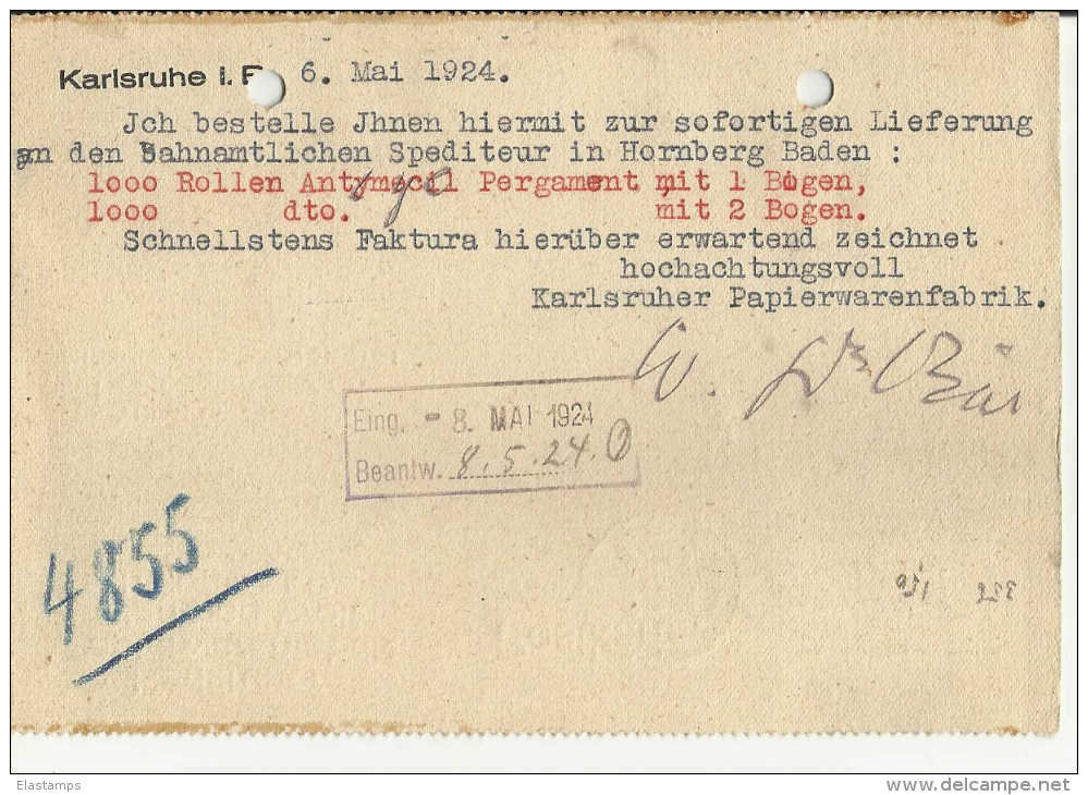 =DR GS 1924 Karlsruhe - Other & Unclassified