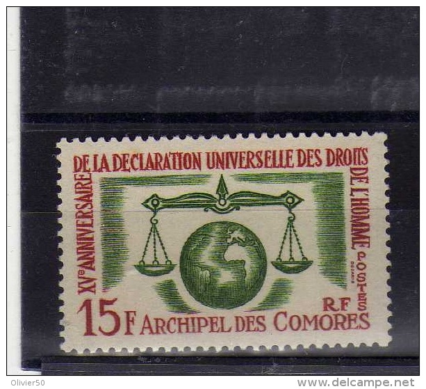 Comores (1963)  - "Droits De L'Homme" Neuf** - Unused Stamps
