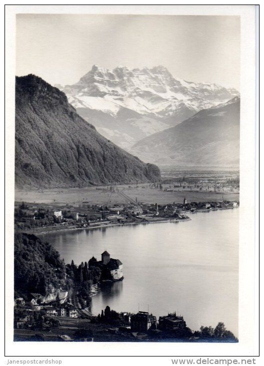 CHATEAU DE CHILLON - NR. VEYTAUX - VAUD CANTON - Real Photograph Not Postcard - By Juillien Freres - Geneve - Veytaux