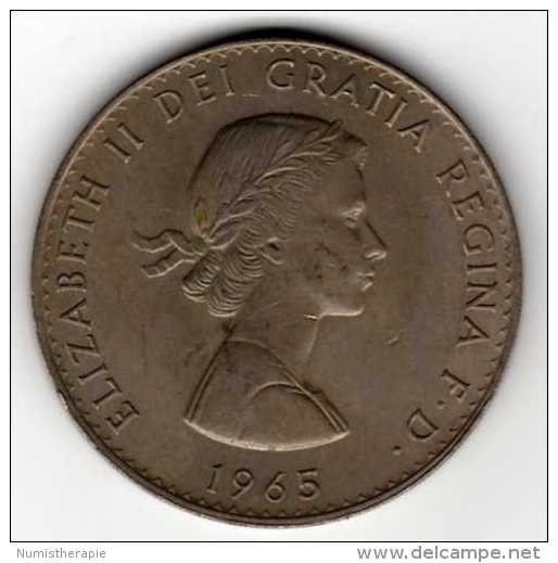 GB UK : 1 Crown 1965 Churchill QEII - L. 1 Crown