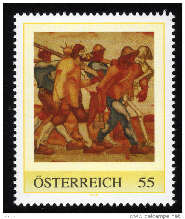 ÖSTERREICH 2008 ** Albin EGGER-LIENZ, Painter / Totentanz - PM Personalized Stamp MNH - Moderni