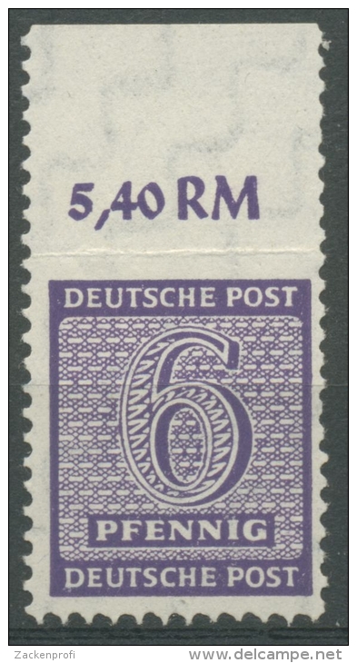 SBZ West-Sachsen 1945 Postmeistertrennung 117 B X A Postfrisch Geprüft - Postfris