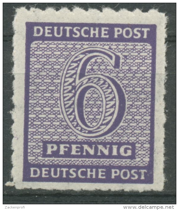 SBZ West-Sachsen 1945 Postmeistertrennung 117 C Xa Postfrisch Geprüft - Neufs