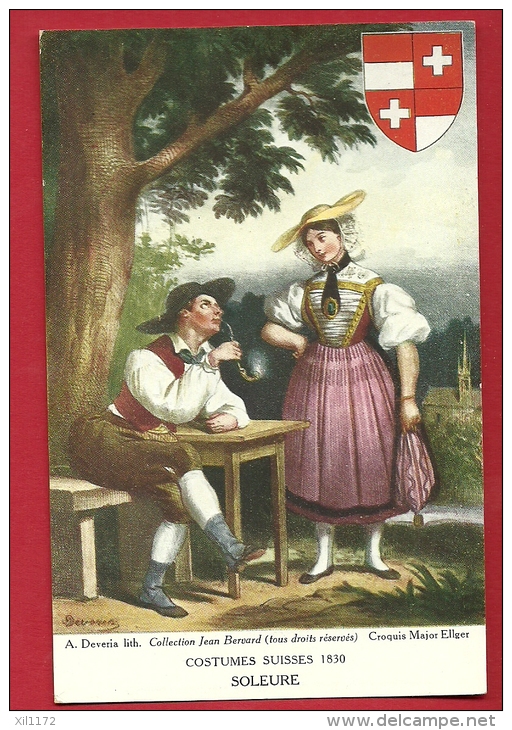 EZY-23 Schweizer-Trachten 1830 Solothurn Soleure Costumes Suisses 1830. Nicht Gelaufen - Soleure