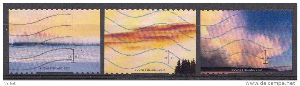 Finlande 2012  Mi.nr.:2184-2186 Wolken  Oblitérés / Used / Gestempeld - Oblitérés