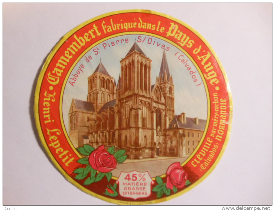 A-14251c - étiquette De Fromage - Camembert L´ABBAYE - CLEVILLE - Calvados 14-AJ - Fromage