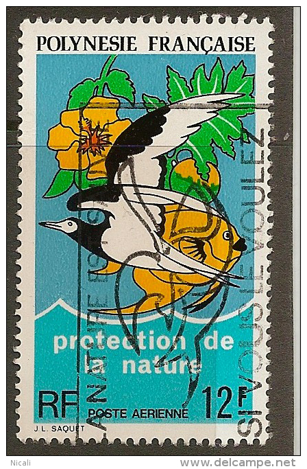 FRENCH POLYNESIA 1974 12f Nature SG 186 U #OG154 - Oblitérés
