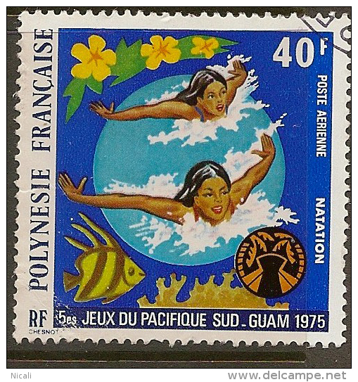FRENCH POLYNESIA 1975 40f SP Games SG 202 U #OG164 - Used Stamps