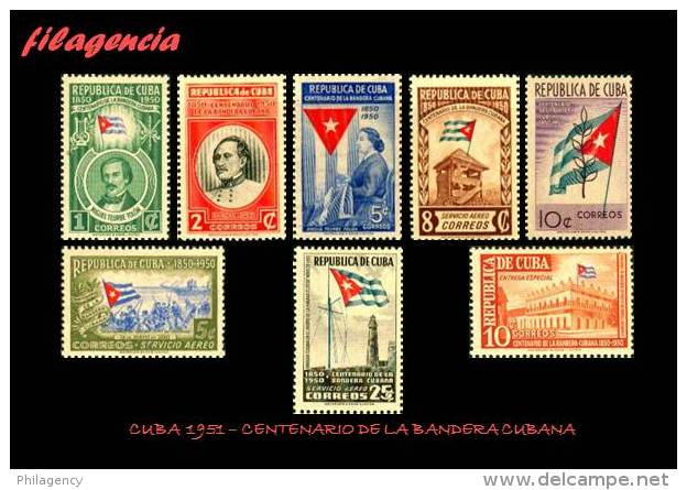 CUBA MINT. 1951-02 CENTENARIO DE LA BANDERA CUBANA - Ungebraucht