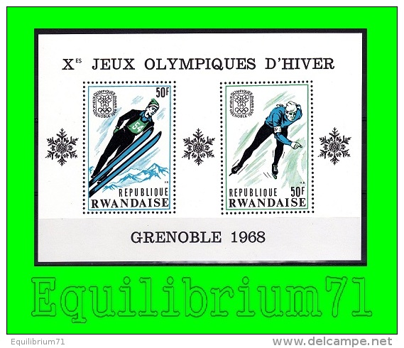 BL10A** (242A/242B) - 10e JO D´hiver à Grenoble - RWANDA - Neufs