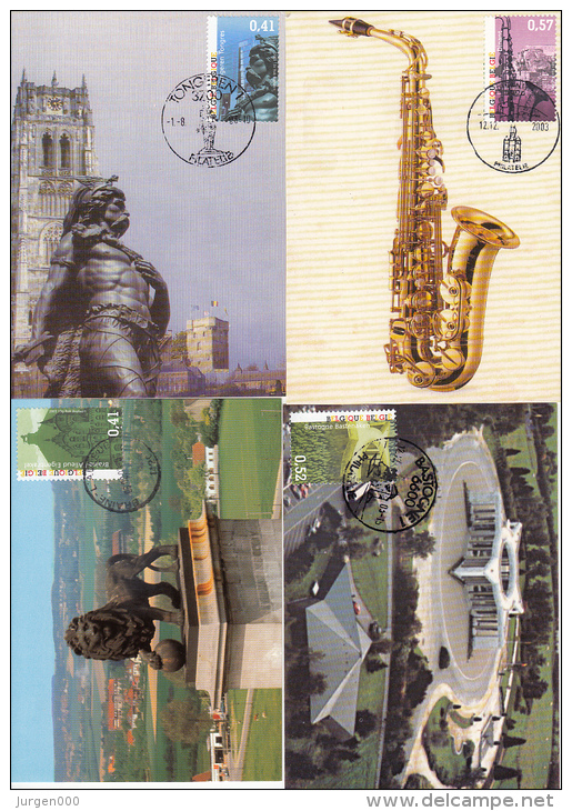 België, Maximumkaarten, Nr 3184/3193 (6805) - 2001-2010