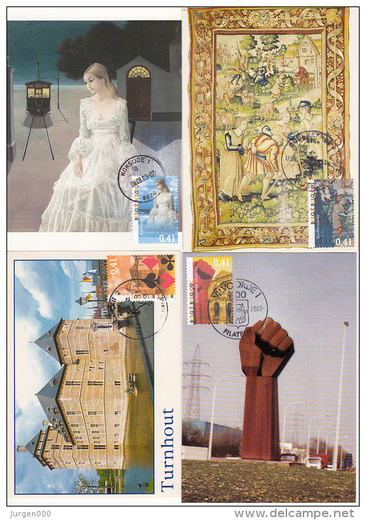 België, Maximumkaarten, Nr 3184/3193 (6805) - 2001-2010