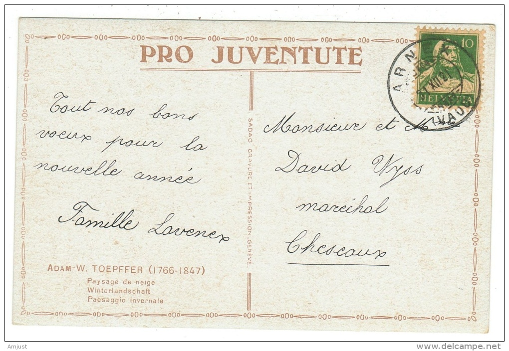 Suisse /Schweiz/Svizzera/Switzerland/Pro-Juventute// Carte Pro-Juventute De 1919 - Lettres & Documents