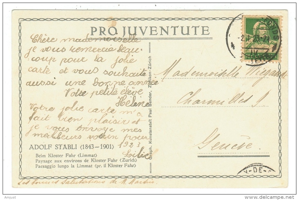 Suisse /Schweiz/Svizzera/Switzerland/Pro-Juventute// Carte Pro-Juventute De 1922 - Lettres & Documents