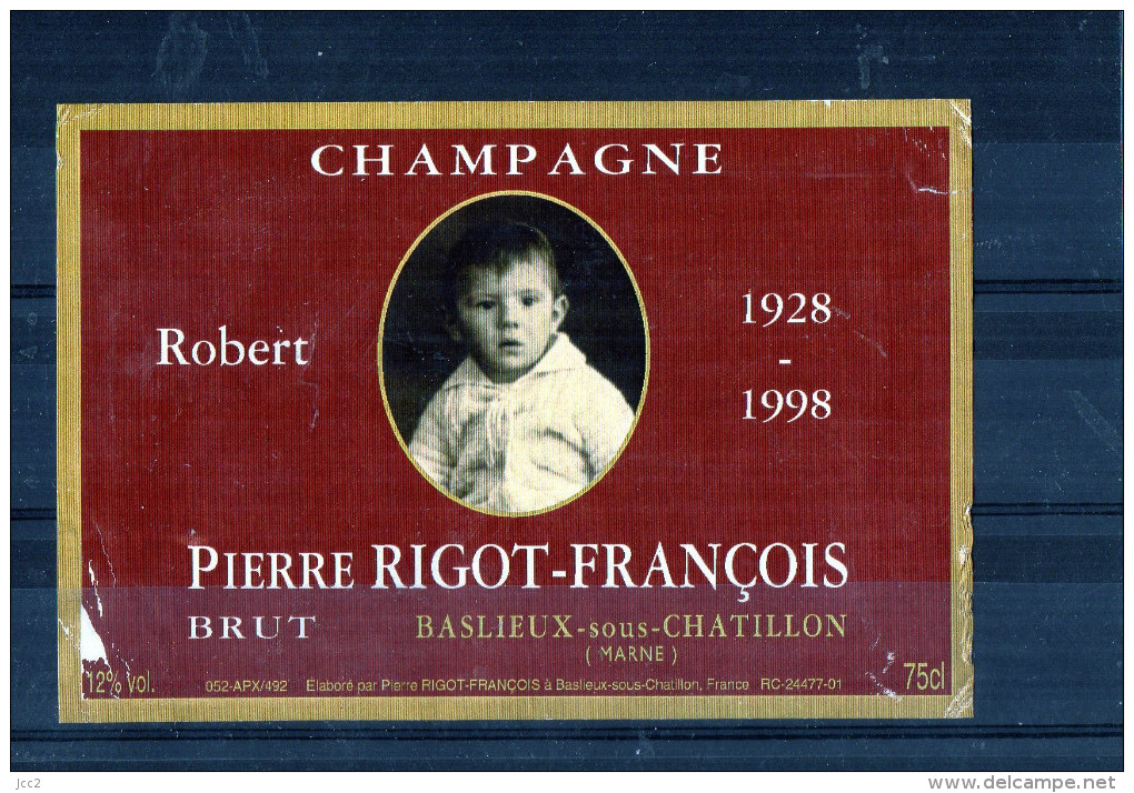 CHAMPAGNE - Pierre RIGOT - FRANCOIS (Robert 1928/1998) - Prénoms