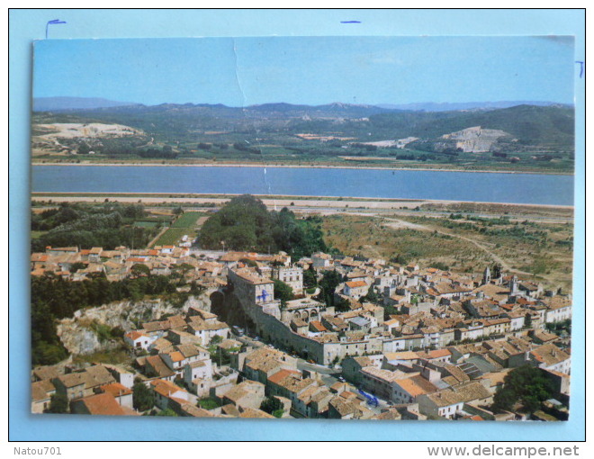 V08-30-gard-aramon-vue Aerienne--en Arriere Plan Le Rhone-- - Aramon