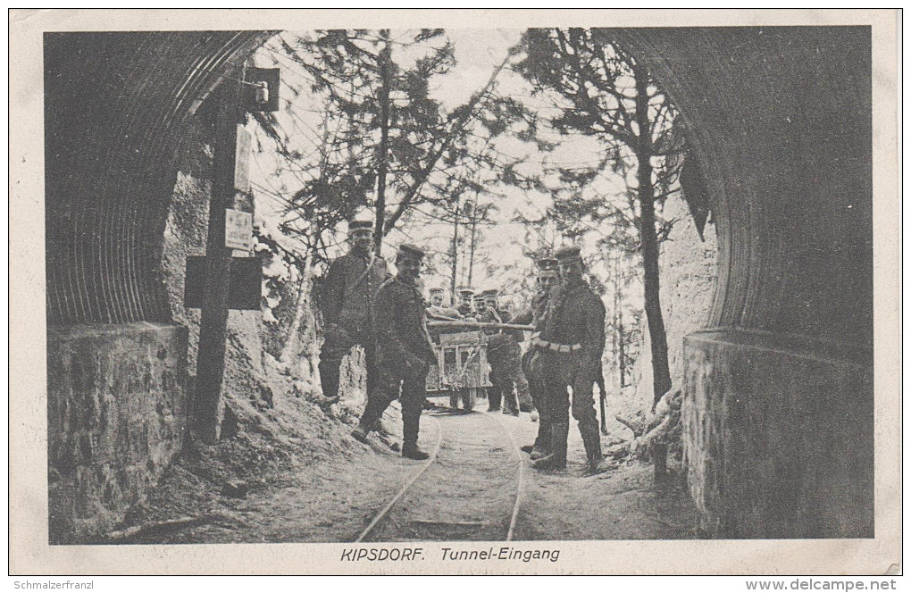 AK Kipsdorf Tunnel Bergbau Stollen Eisenbahn Bei Bärenfels Seyde Schellerhau Hermsdorf Ammelsdorf Schmiedeberg Altenberg - Kipsdorf