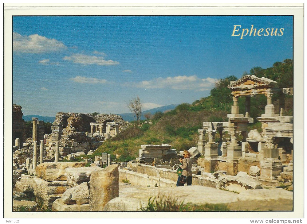 EPHESUS Ephèse Turquie - dépliant 12 cartes Monuments Ville ancienne - temple d´Artémis (voir détails 24scan) GF125