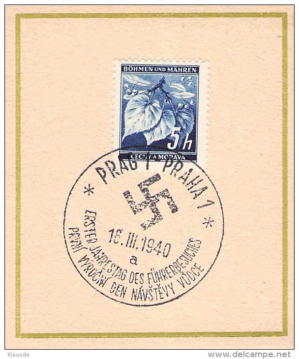 MiNr.20 Deutschland Deutsche Besetzung.II.WK Böhmen &amp; Mähren - Besetzungen 1938-45