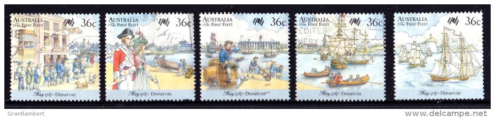 Australia 1987 The First Fleet - Departure Set Of 5 Used - Used Stamps