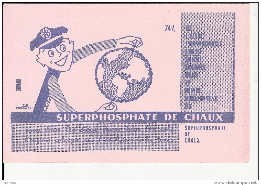 BUVARD.  SUPERPHOSPHATE  DE CHAUX - Landwirtschaft