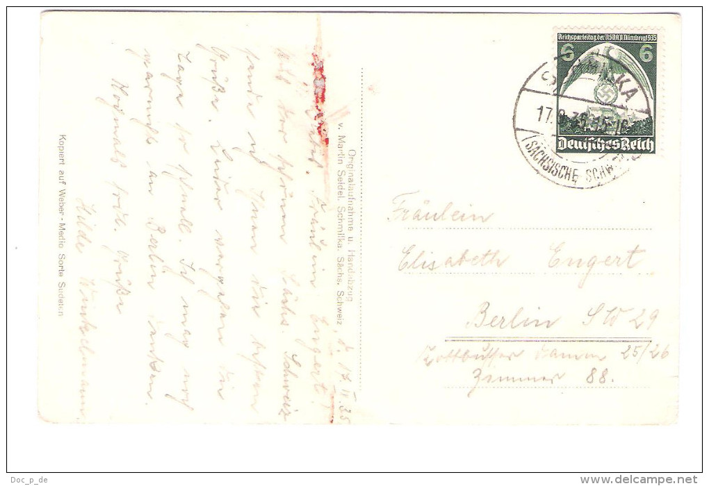 Germany - Elbtal Bei Schmilka - Nice Old Deutsches Reich Stamp - Schmilka