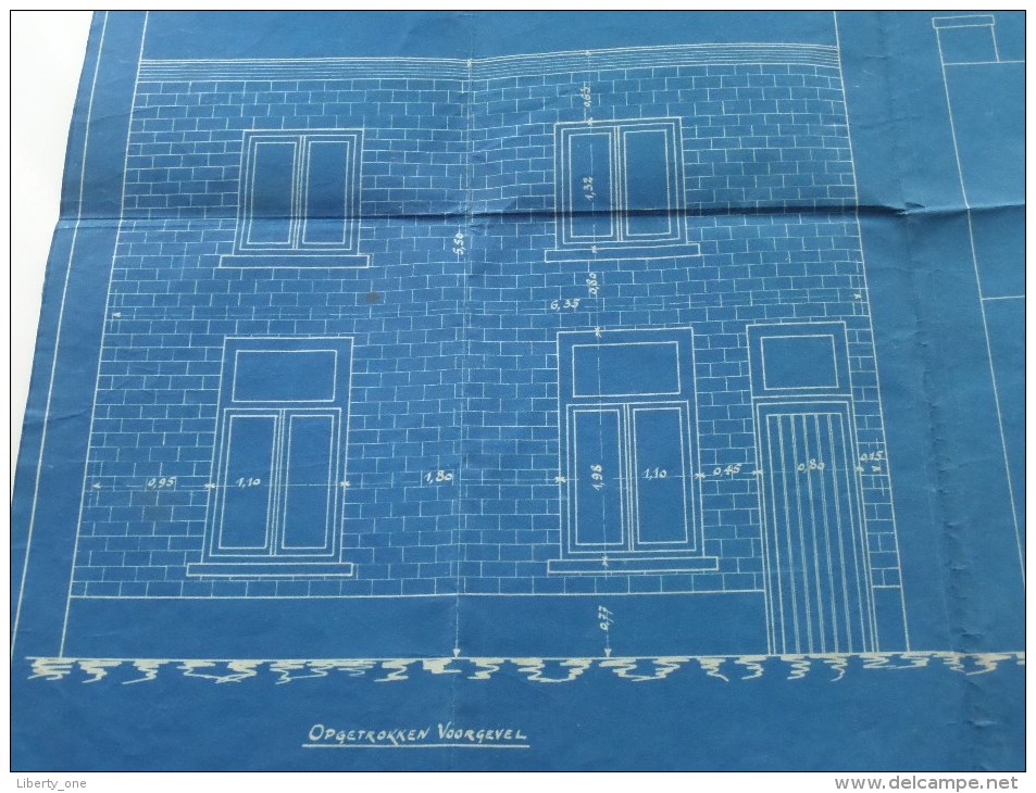 RUYSBROECK Hoogstraat ( Petrus Van Meulder ) Goedgekeurd Ontwerp Plan Voorgevel Anno1931 ( Zie Foto´s ) ! - Architecture