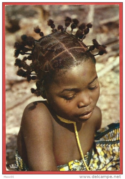 CARTOLINA VG KENYA - L'AFRIQUE EN COULEURS - Petite Fille - Bambina - 10 X 15 - ANN. 1973 NAIROBI - Kenia