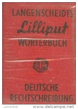 LANGENSCHEIDTS LILLIPUT NO.27, WORTERBUCH DEUTSCHE RECHTSCHREIBUNG, GERMAN SPELLING - Dictionnaires