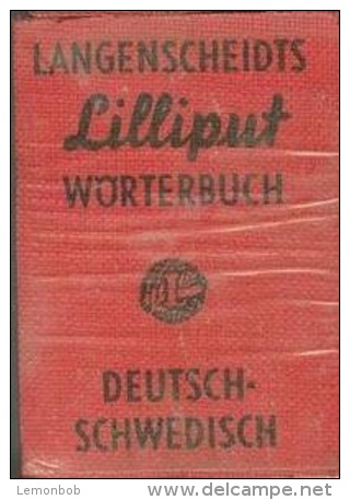 LANGENSCHEIDTS LILLIPUT DICTIONARY NO. 42, WORTERBUCH DEUTSCH SCHWEDISCH, GERMAN SWEDISH - Dictionnaires