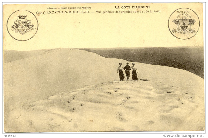 33/ CPA A - Arcachon Moulleau - Vue Générale Des Grandes Dunes Et De La Foret - Arcachon