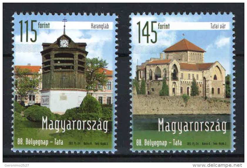 HUNGARY 2015 EVENTS Architecture Structure Buildings STAMPDAY - Fine Set MNH - Neufs