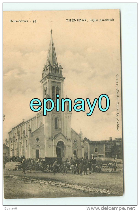 Br -79 - THENEZAY - église Paroissiale - RARE - édition Cordier - Thenezay