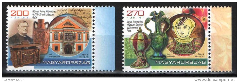 HUNGARY 2015 CULTURE Art. Treasures/Exponates From HUNGARIAN MUSEUMS - Fine Set MNH - Neufs