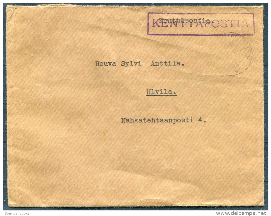 WW2 Finland Kenttapostia Fieldpost Feldpost Cover - Covers & Documents