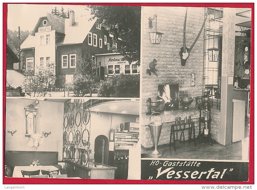 Foto-AK ´Vesser = Suhl' (Thüringer Wald) Gasthof ~ 1974 - Suhl