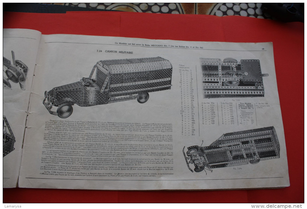 Catalogue Instructions NOTICE DE MONTAGE MECCANO-Jeux,Jouets-Jeux de construction-Pages Couverture manquante vendu état